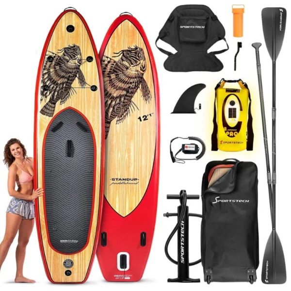 Sportstech WBX sup board review - wooden firefly